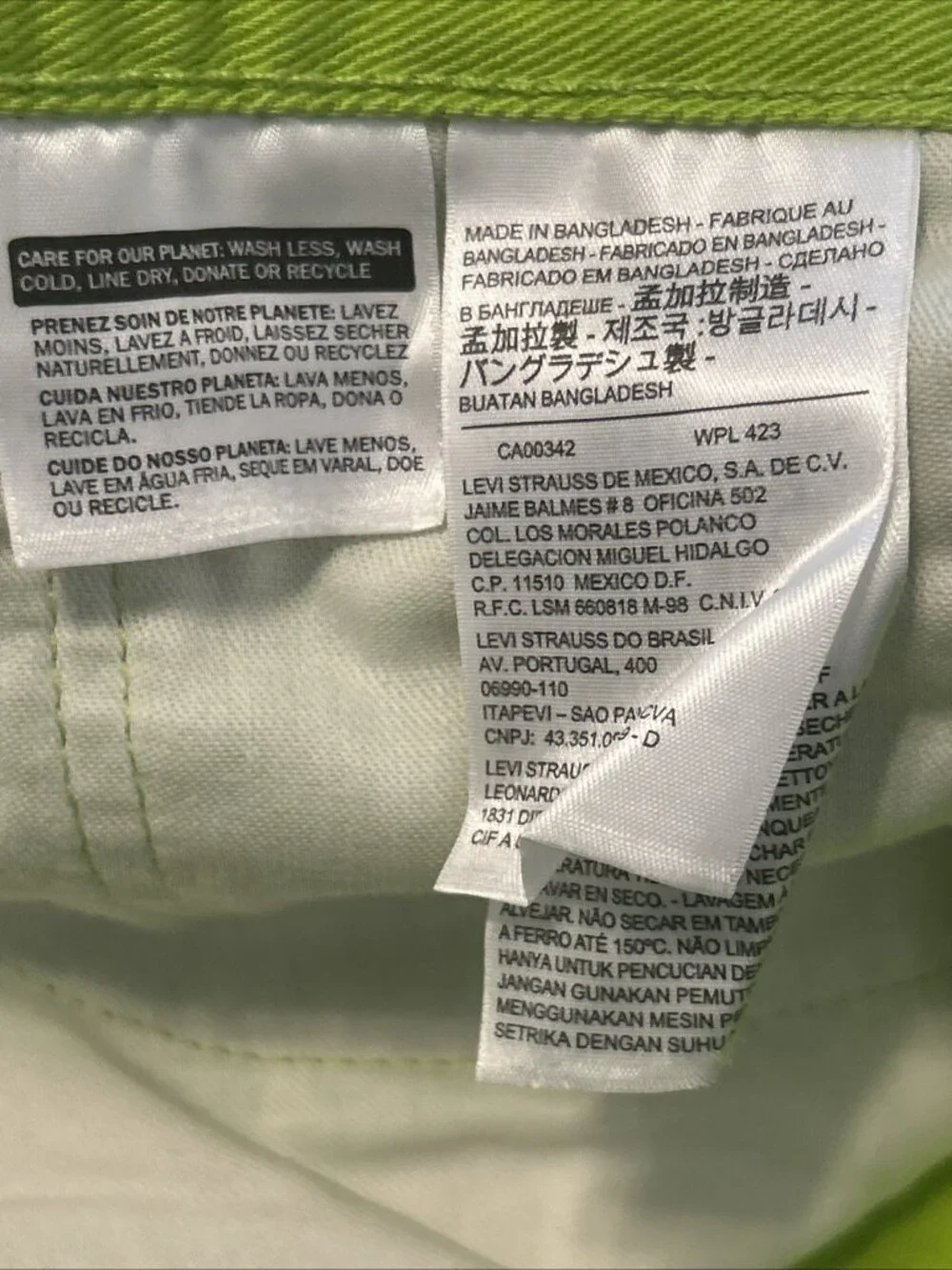 Levis product pair
